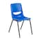 Flash Furniture HERCULES HD Comfort Classroom Stack Chair w/Powder-Coated Frame and Navy Ergonomic Back and Seat SF-CH003-NVY-BLK-GG - alternate 1